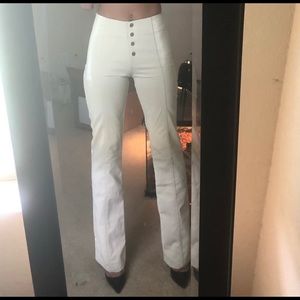 I.AM.GIA super cute white shiny flare pants!!!